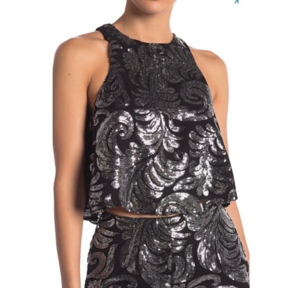 NWT Show me your mumu hailey sequin crop top - Picture 1 of 6